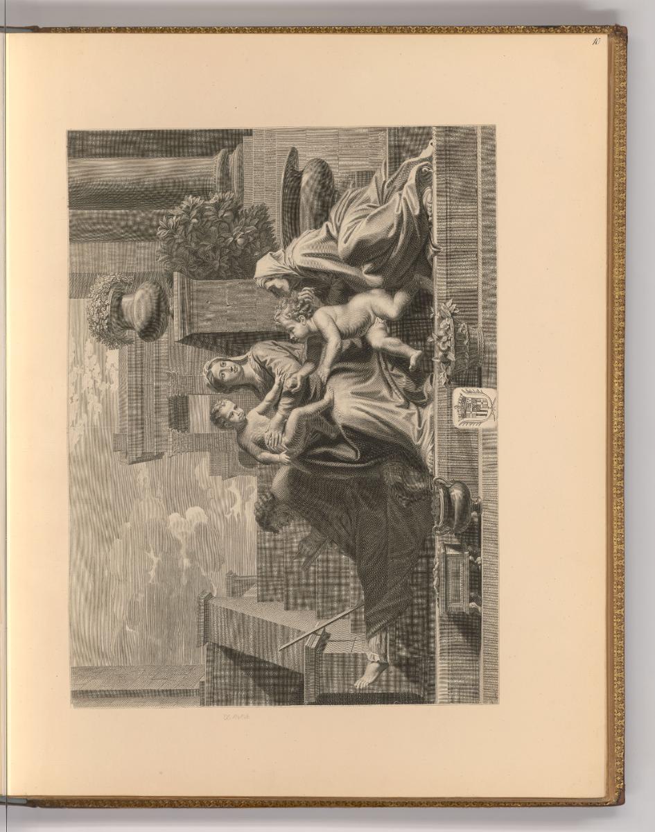 Druckgrafiken von Nicolas de Poilly, Heilige Familie mit hl. Elisabeth und Johannesknaben, Inv.…