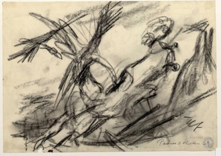Hans Fronius, Zehn Skizzen zur Mythographie: Prometheus, Inv. Nr.: 36200/6