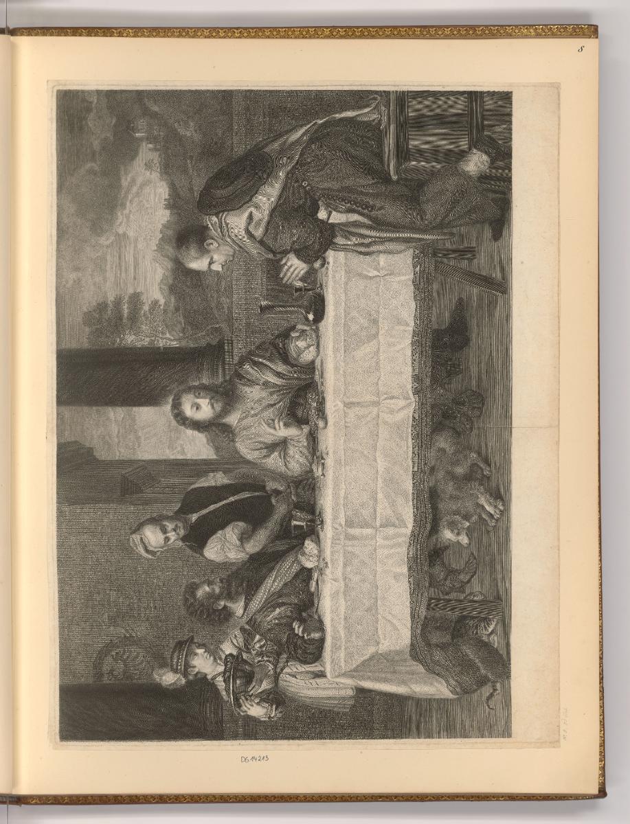 Druckgrafiken von Antoine Masson, Das Mahl in Emmaus, Inv. Nr.: Frankreich nach Sektionen I/26,…