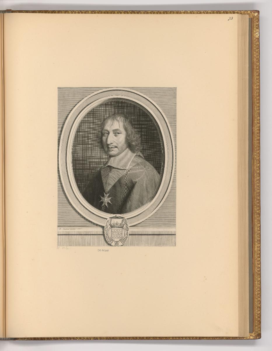 Porträtstiche von Robert Nanteuil, Porträt Philibert Emmanuel de Beaumanoir de Lavardin, Inv. N…