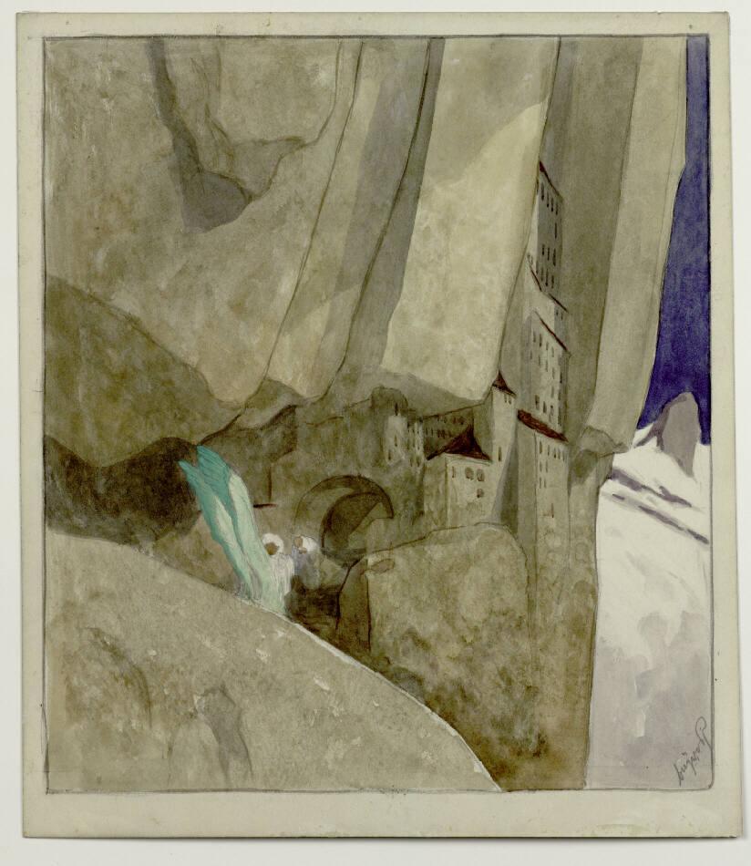 Franz von Bayros, Entwurf zu Dantes Göttlicher Komödie, Studie zu Paradiso, XXI, 124, Inv. Nr.:…