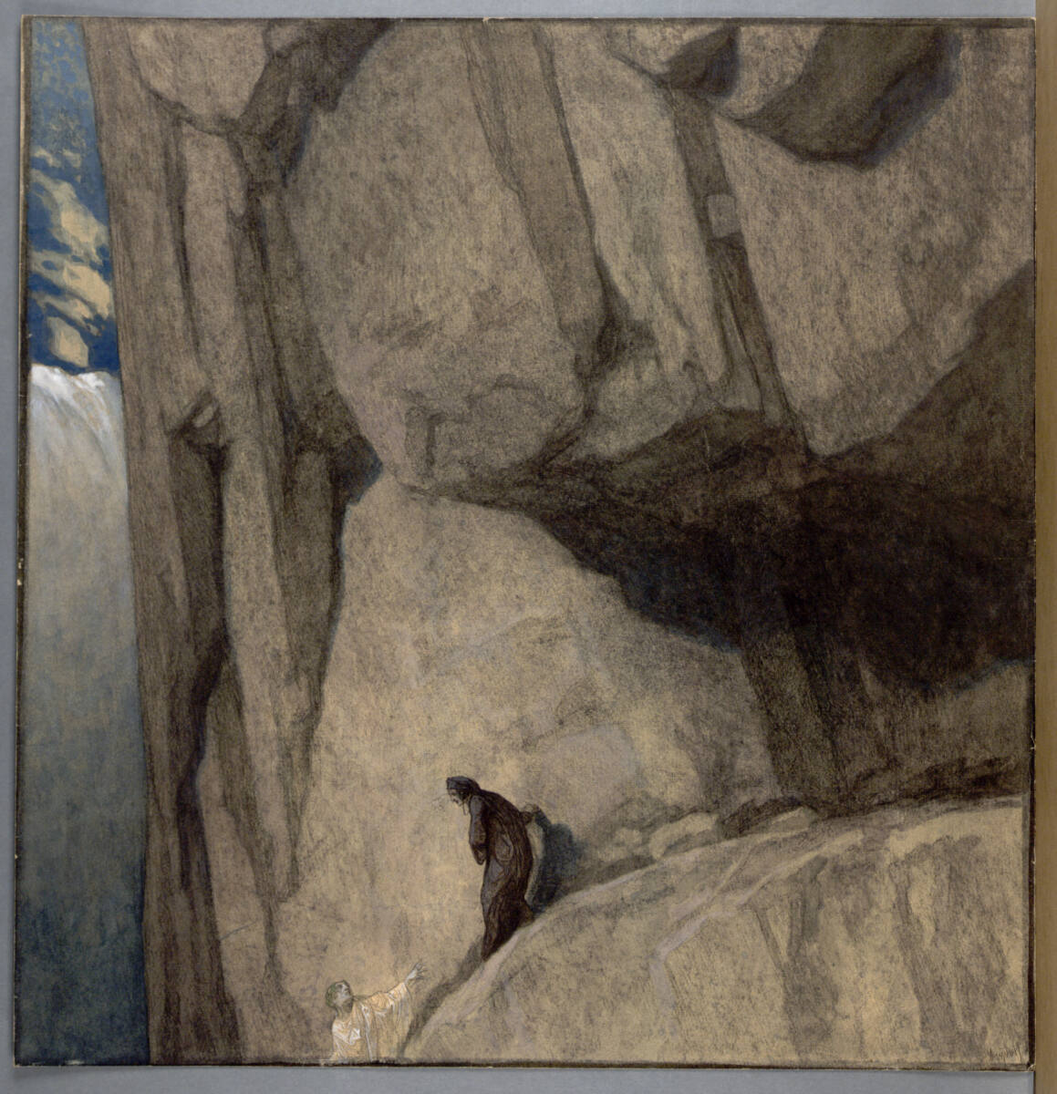 Vergil geleitet Dante in die Unterwelt, Франц фон Байрос