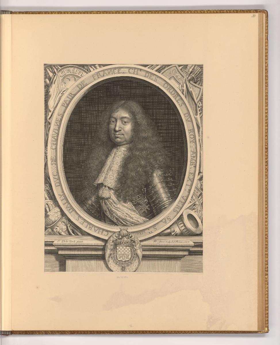 Porträtstiche von Pierre Simon, Porträt Charles d'Albert d'Ailly, Herzog von Chaulnes, Inv. Nr.…