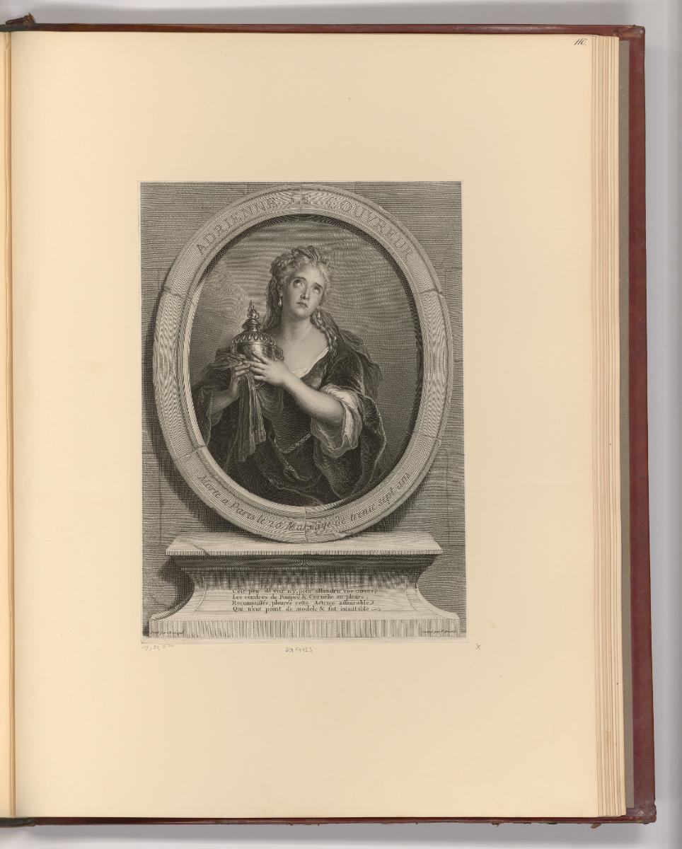 Französische Druckgrafiken des 17. und 18. Jahrhunderts, Porträt Adrienne Lecouvreur, Inv. Nr.:…
