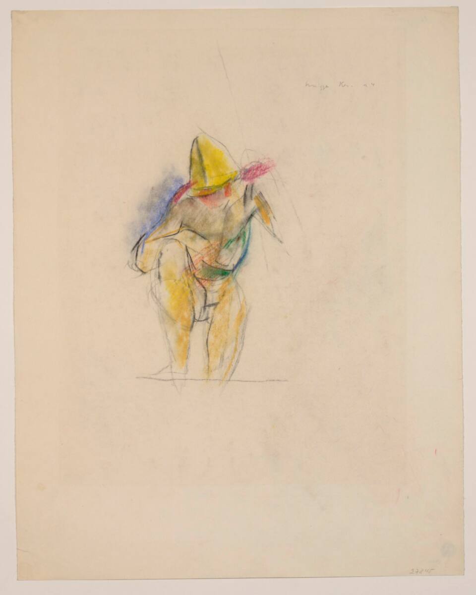 Hinabschauender, Anton Kolig, 1924