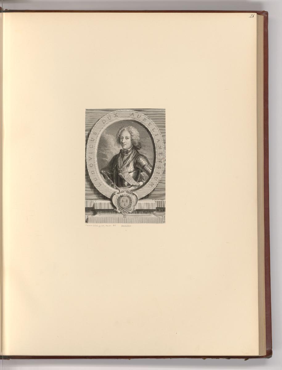 Französische Druckgrafiken des 17. und 18. Jahrhunderts, Porträt Louis d'Orléans, Inv. Nr.: Fra…