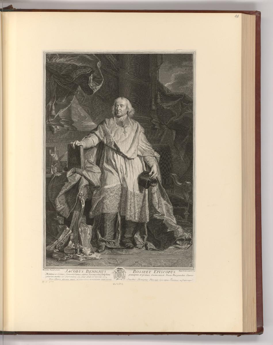 Französische Druckgrafiken des 17. und 18. Jahrhunderts, Porträt Jacques Bénigne Bossuet, Inv. …