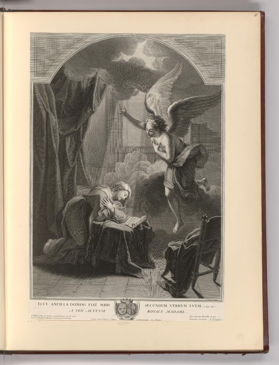Französische Druckgrafiken des 17. und 18. Jahrhunderts, Verkündigung an Maria, Inv. Nr.: Frank…