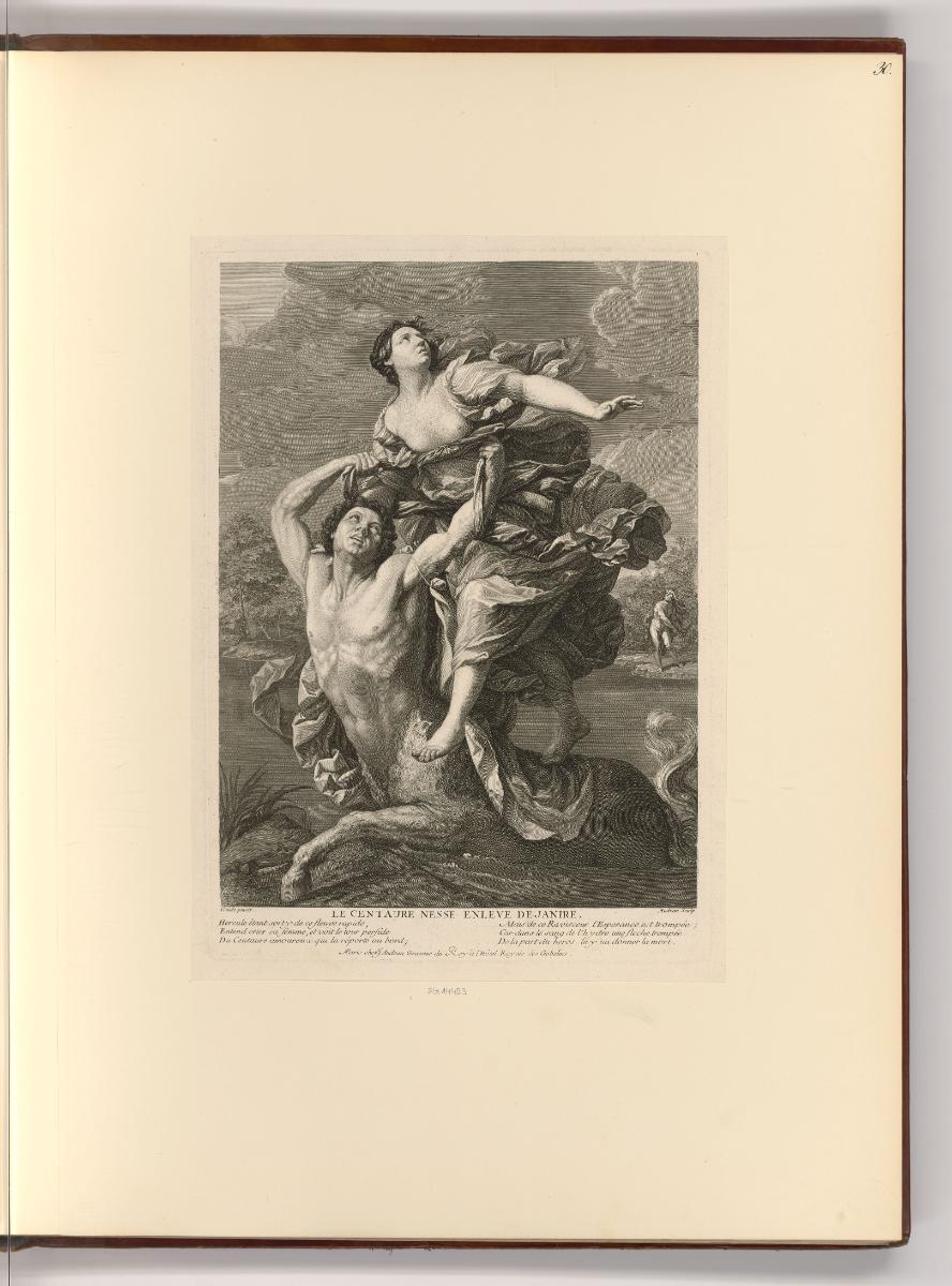Französische Druckgrafiken des 17. und 18. Jahrhunderts, Nessus raubt Deianeira, Inv. Nr.: Fran…