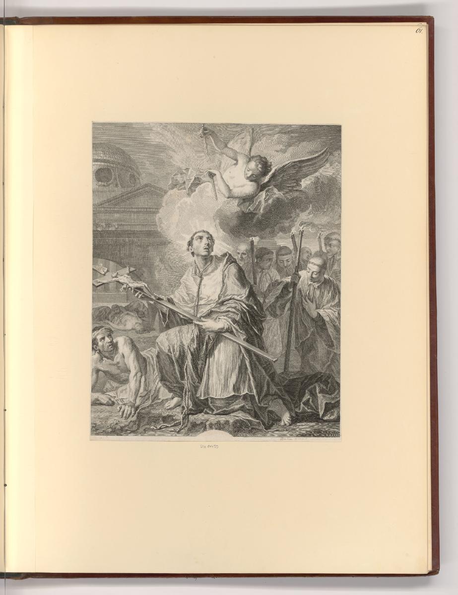 Französische Druckgrafiken des 17. und 18. Jahrhunderts, Hl. Karl Borromäus
, Inv. Nr.: Frankr…