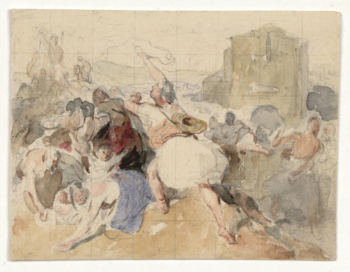 Peter Fendi, Studie für "Die Bürgschaft", Inv. Nr.: 36420