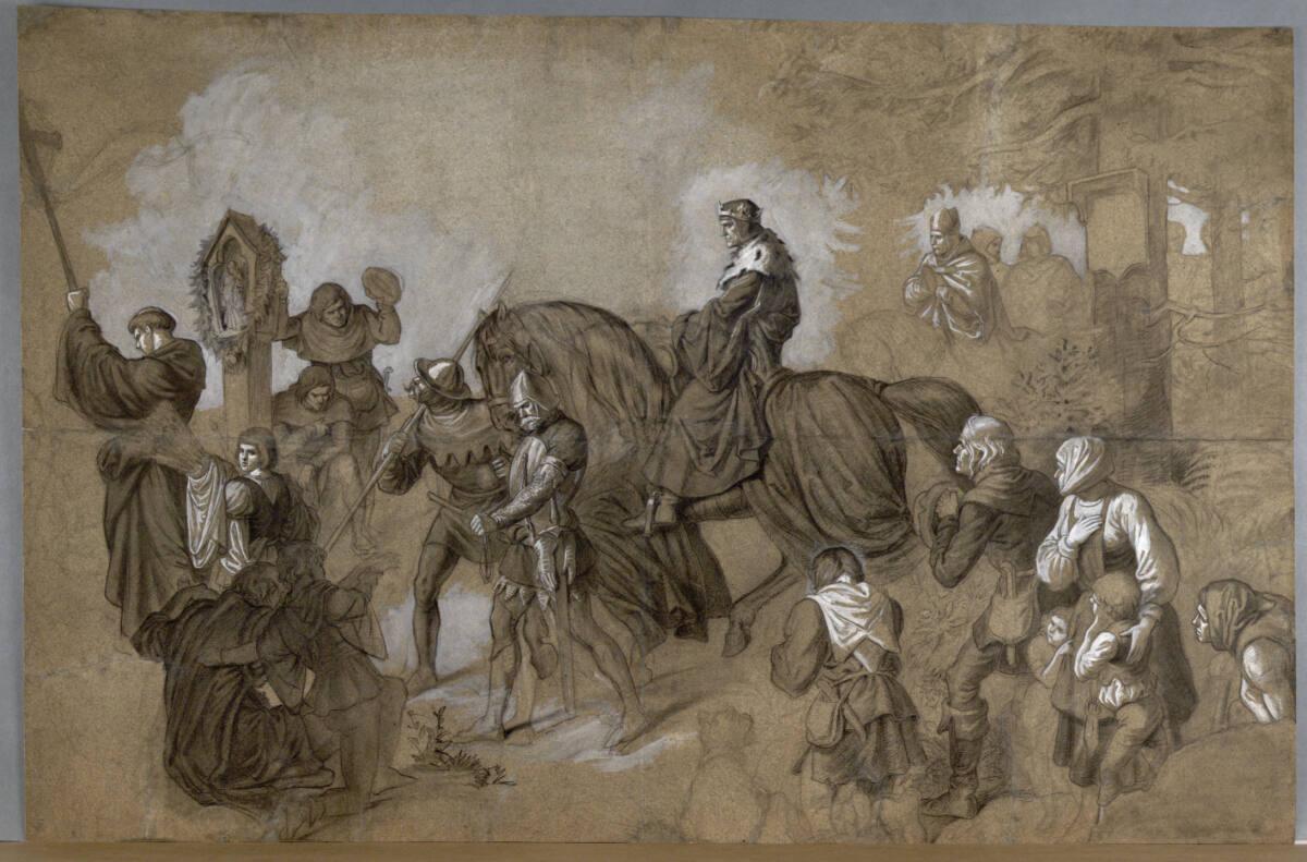 Anonym, Historische Szene: Einzug, Inv. Nr.: 36433