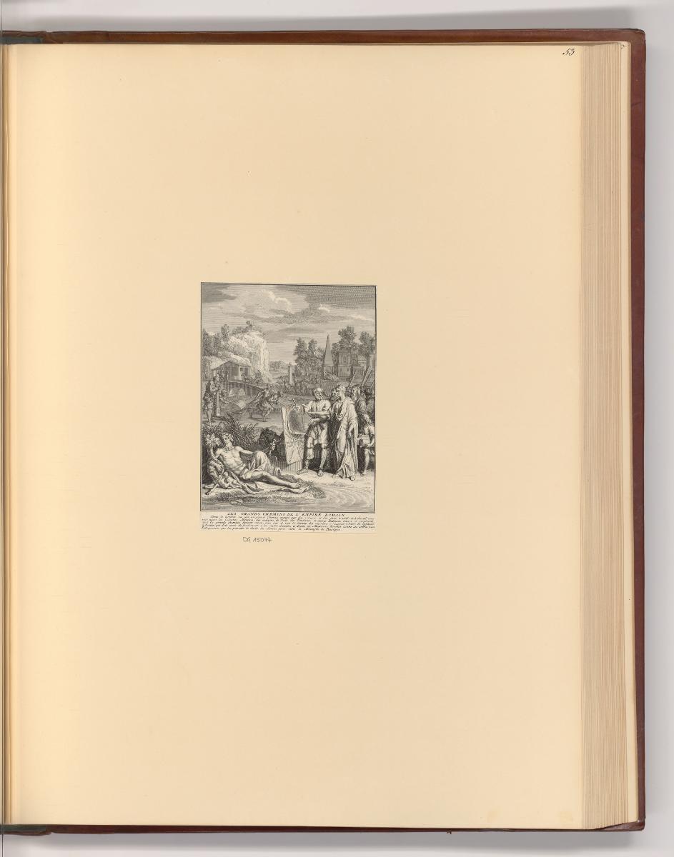Druckgrafiken von Bernard Picart, Histoire des grands chemins de l'Empire Romain (Frontispiz), …