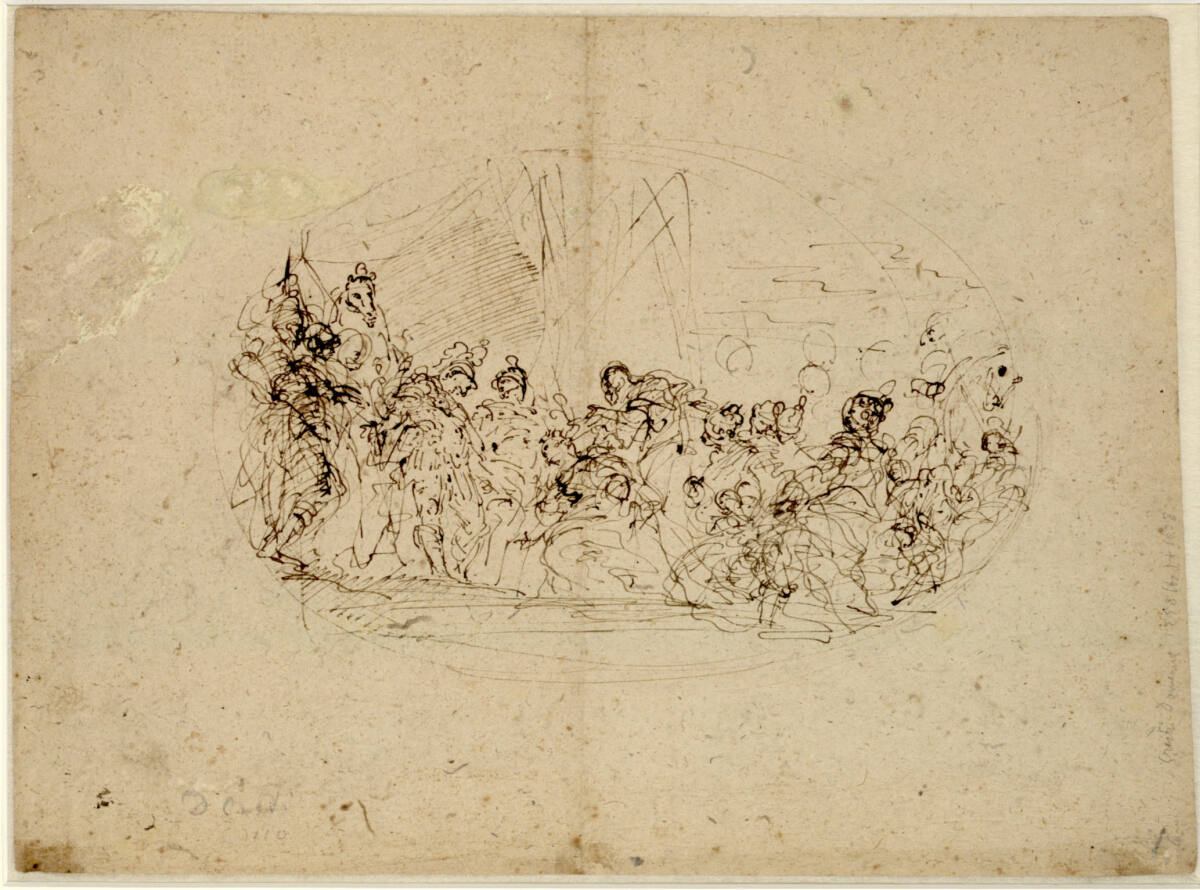 Die Familie des Darius vor Alexander dem Großen (liegendes Oval in Untersicht), Donato Creti