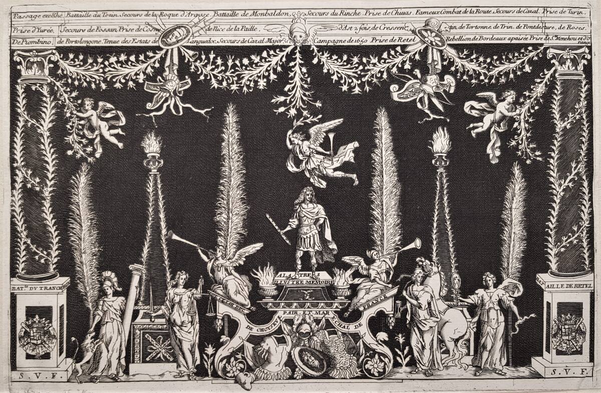 Anonym, Trauerdekoration für Caesar Herzog von Choiseul in der Klosterkirche des Feuillants in Paris 1675