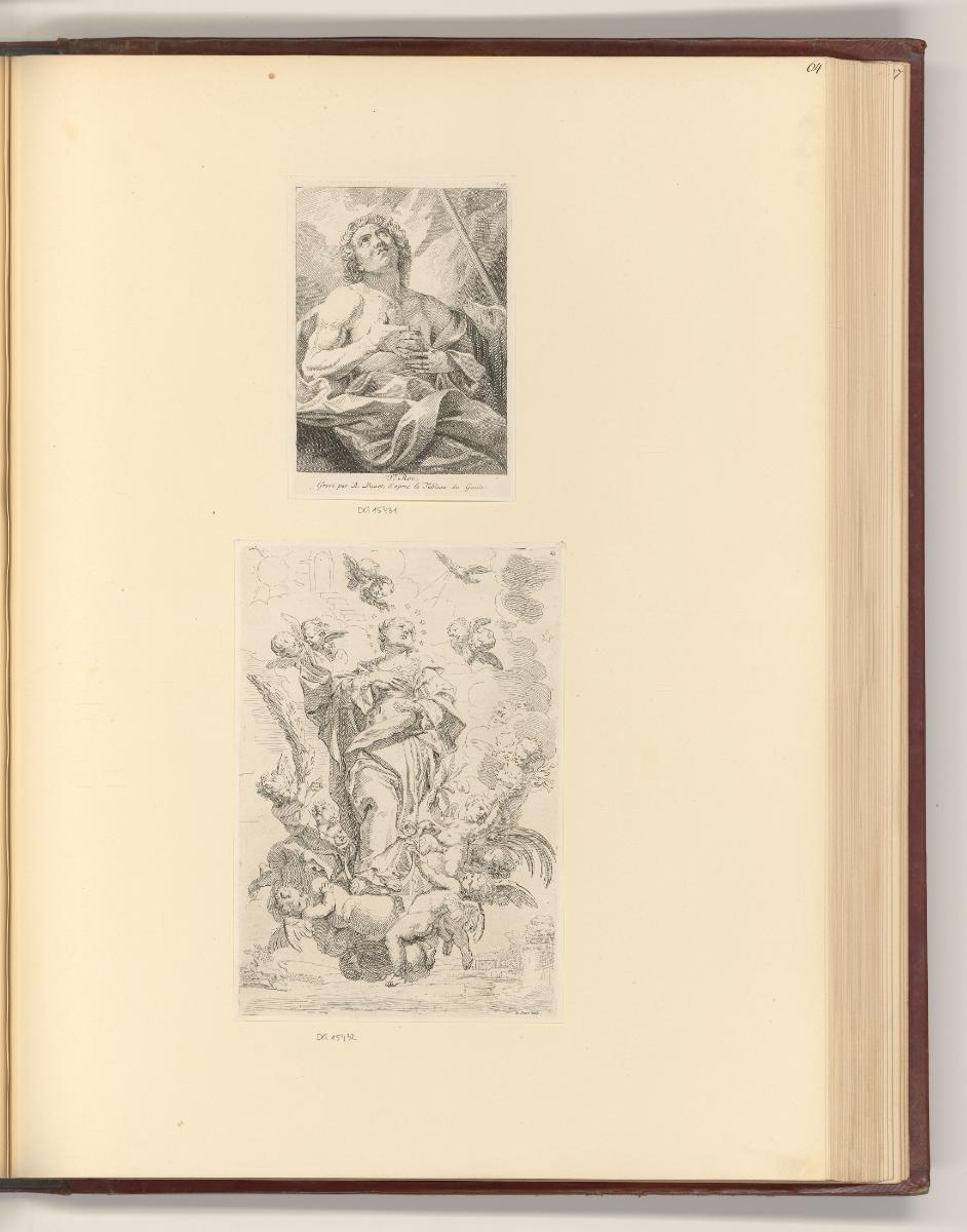 Druckgrafiken von Bernard Picart, Hl. Rochus; Aufnahme Mariens in den Himmel, Inv. Nr.: Frankre…