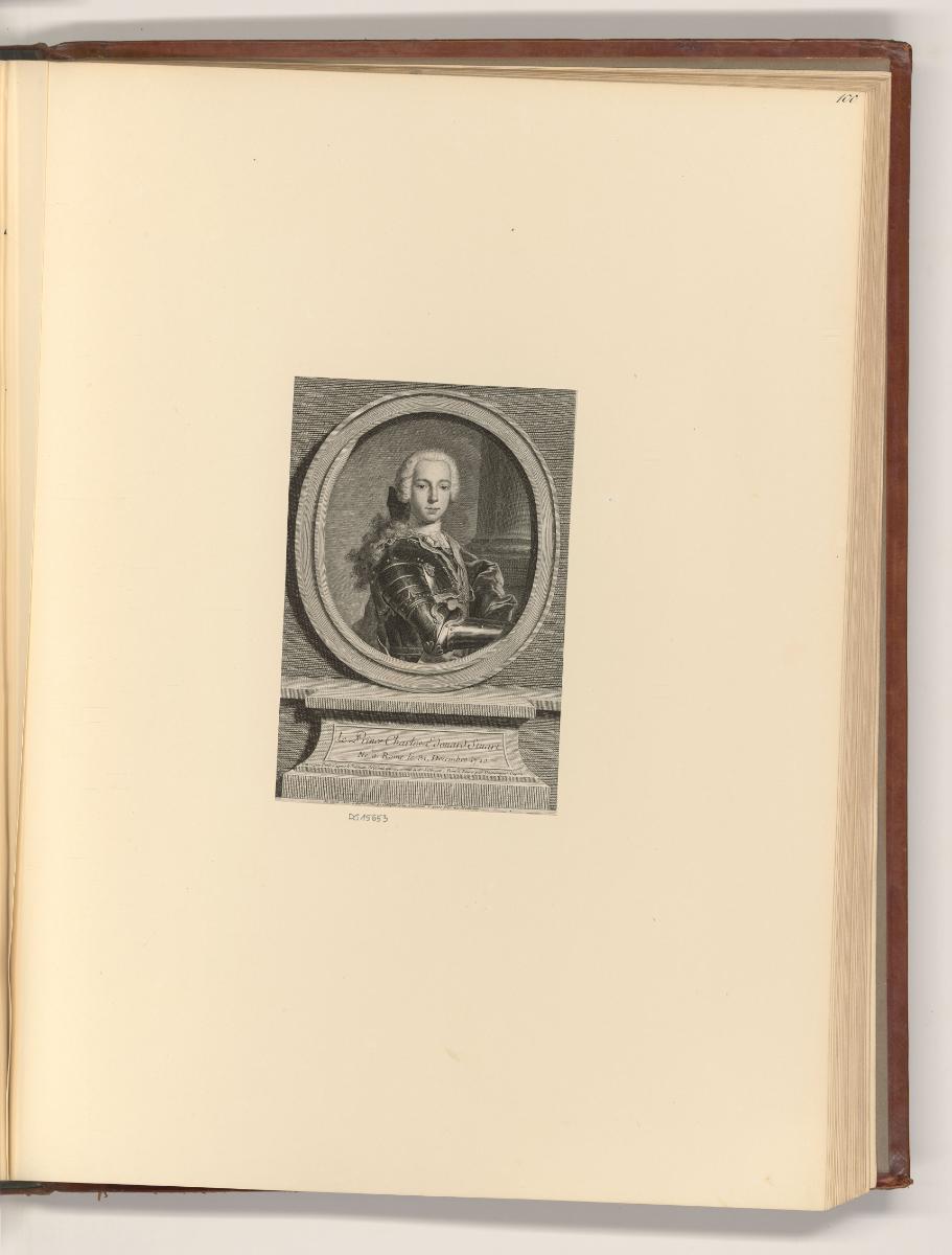 Französische Druckgrafiken des 18. Jahrhunderts, Porträt Charles Edward Stuart, Inv. Nr.: Frank…