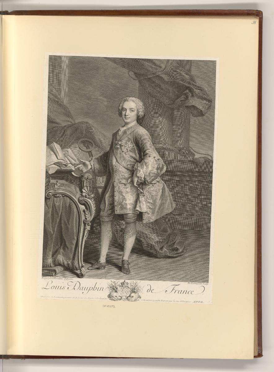 Französische Druckgrafiken des 18. Jahrhunderts, Porträt Louis Dauphin de France, Inv. Nr.: Fra…