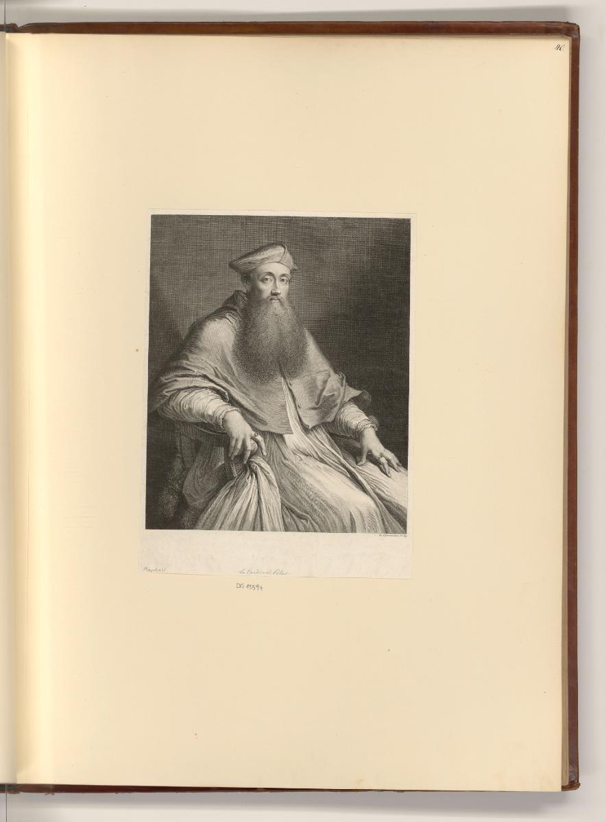 Französische Druckgrafiken des 18. Jahrhunderts, Porträt Reginald Pole, Inv. Nr.: Frankreich na…