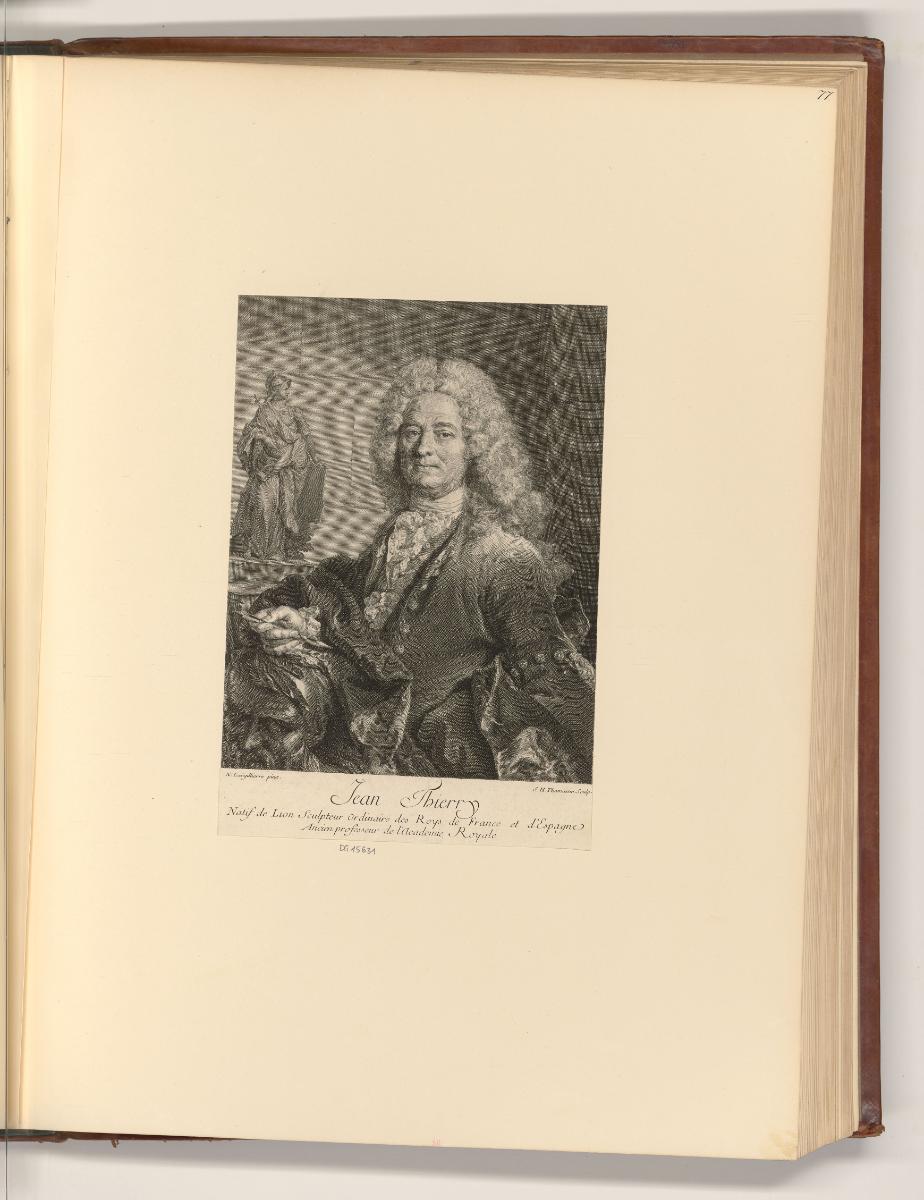 Französische Druckgrafiken des 18. Jahrhunderts, Porträt Jean Thierry, Inv. Nr.: Frankreich nac…