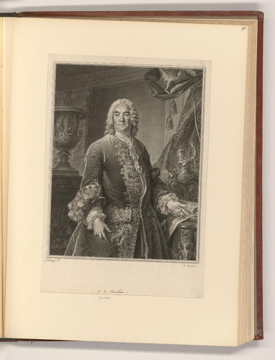 Französische Druckgrafiken des 18. Jahrhunderts, Porträt Charles François Paul Le Normant de To…