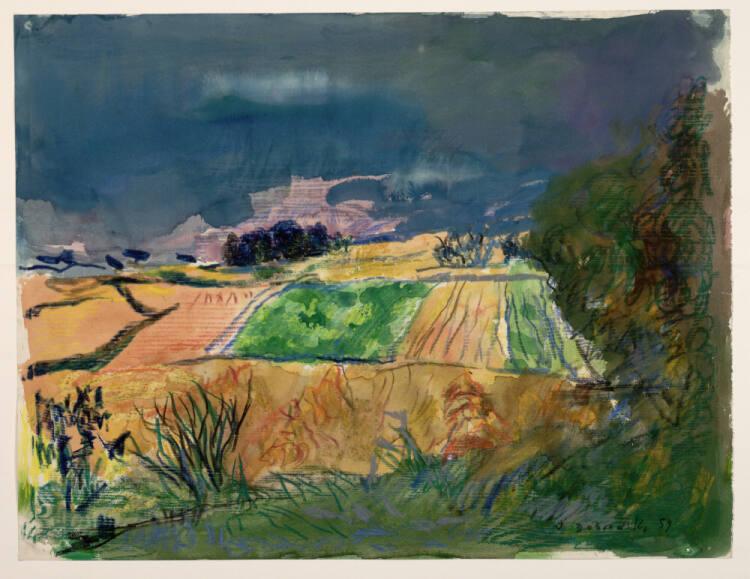 Josef Dobrowsky, Landschaft 1959, Inv. Nr.: 36570
