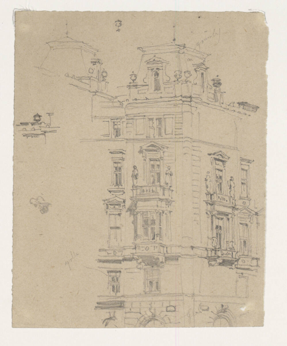 Fassade eines Hauses, Rudolf von Alt