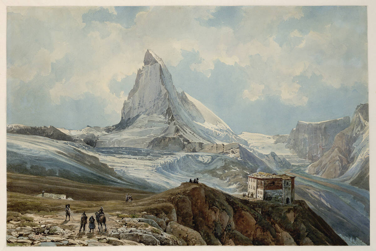Das Matterhorn vom Gornergrat gesehen, Thomas Ender, 1854
