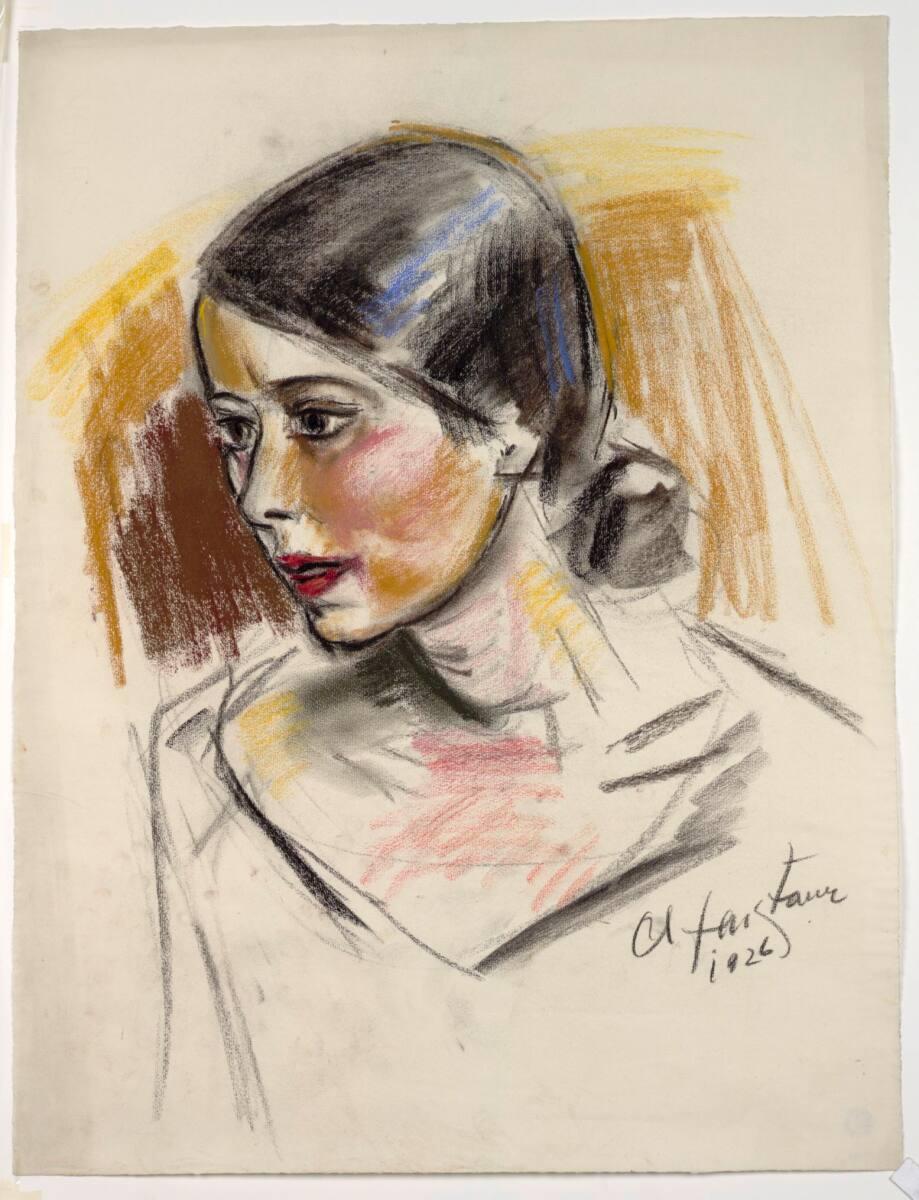 Anton Faistauer, Bildnis einer jungen Frau (Schauspielerin), Inv. Nr.: 36936