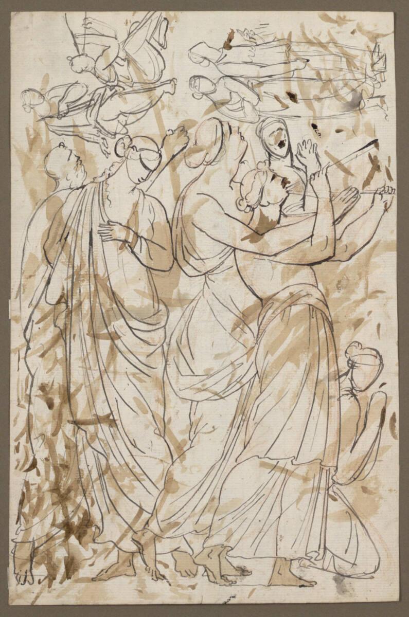 Johann Nepomuk Schaller, Reliefentwurf-Zeichnung, Inv. Nr.: 36988r
