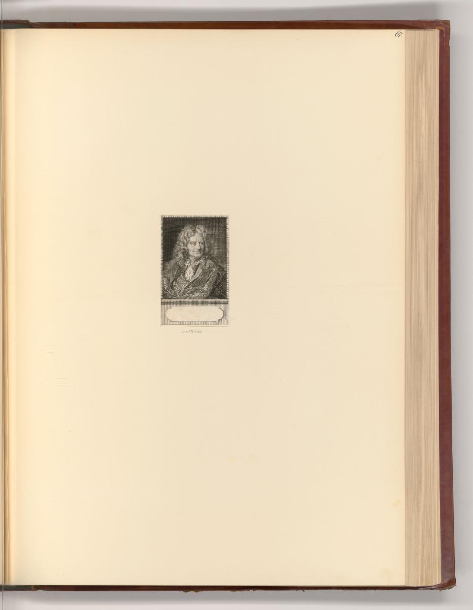 Französische Druckgrafiken des 18. Jahrhunderts, Porträt Nicolas Boileau, Inv. Nr.: Frankreich …