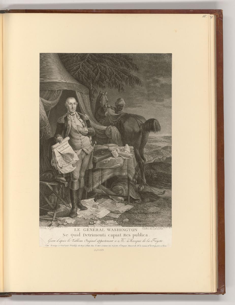 Französische Druckgrafiken des 18. Jahrhunderts, Porträt Le Général Washington, Inv. Nr.: Frank…