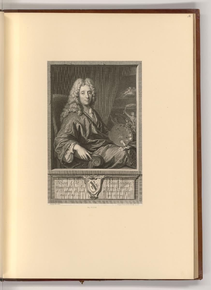 Französische Druckgrafiken des 18. Jahrhunderts, Porträt Bon de Boullogne, Inv. Nr.: Frankreich…