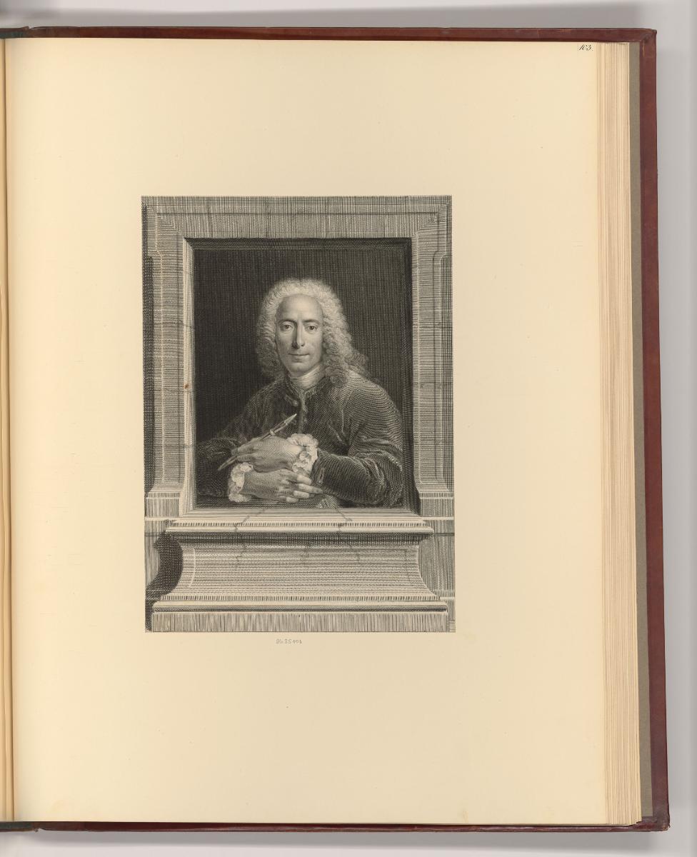 Druckgrafiken von Jacques-Philippe Le Bas und Jean Joseph Balechou, Porträt Charles Coypel, Inv…