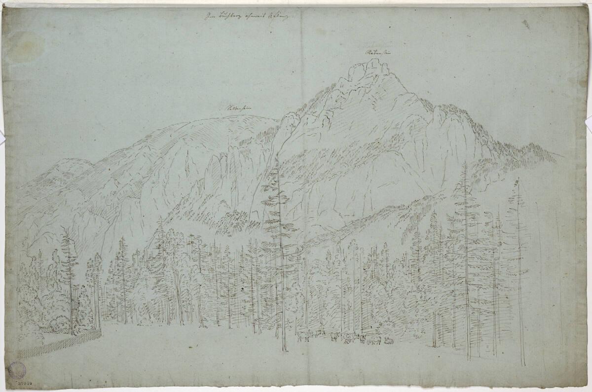 Jakob Gauermann, Im Burgberg ohnweit Aflenz, Inv. Nr.: 37049v