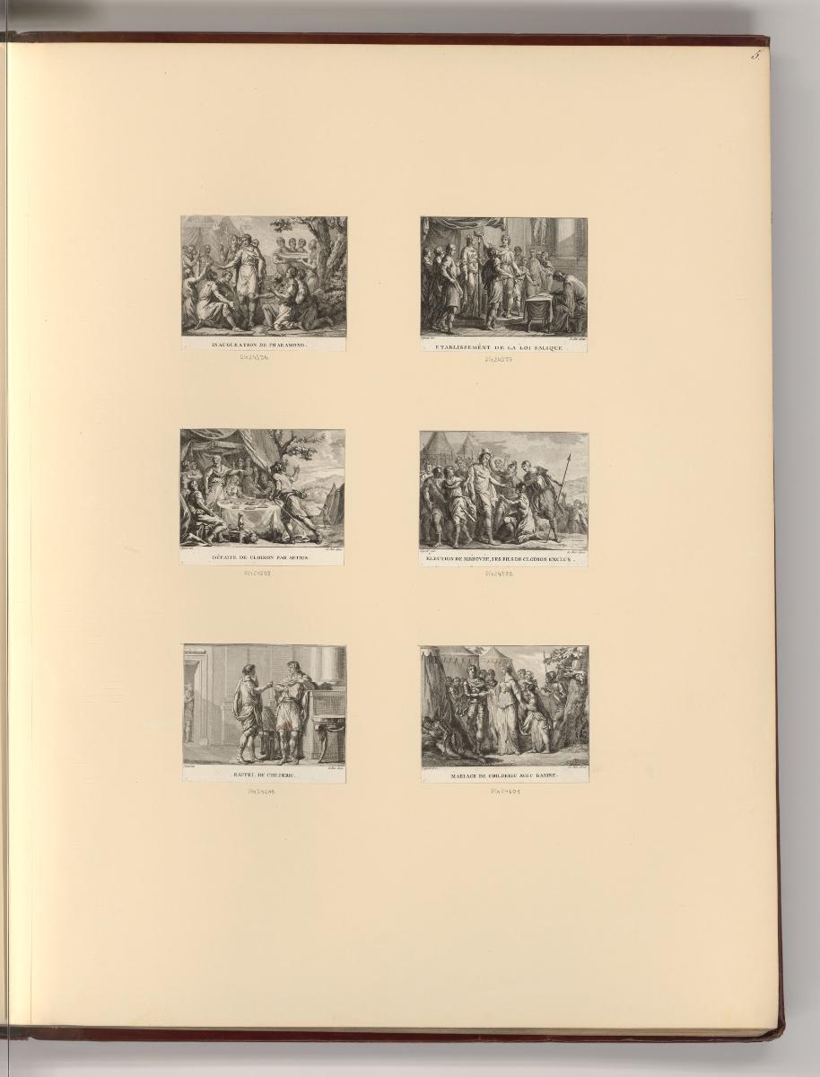 Druckgrafiken von Jacques-Philippe Le Bas und Jean Joseph Balechou, Figures de l'histoire de Fr…