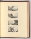 Druckgrafiken von Jacques-Philippe Le Bas und Jean Joseph Balechou, Sieben kleine Landschaften,…