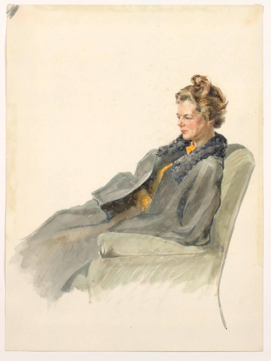 Stephan Mautner, Die Schauspielerin Gretl Buckowitz Edhofen, Inv. Nr.: 37117