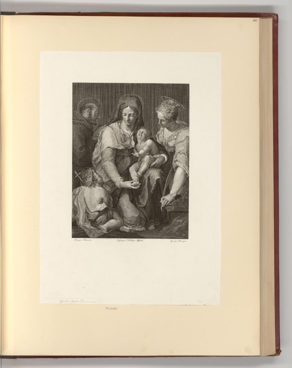 Französische Druckgrafiken aus der 2. Hälfte des 18. Jahrhunderts, Maria mit Kind, Johannesknab…