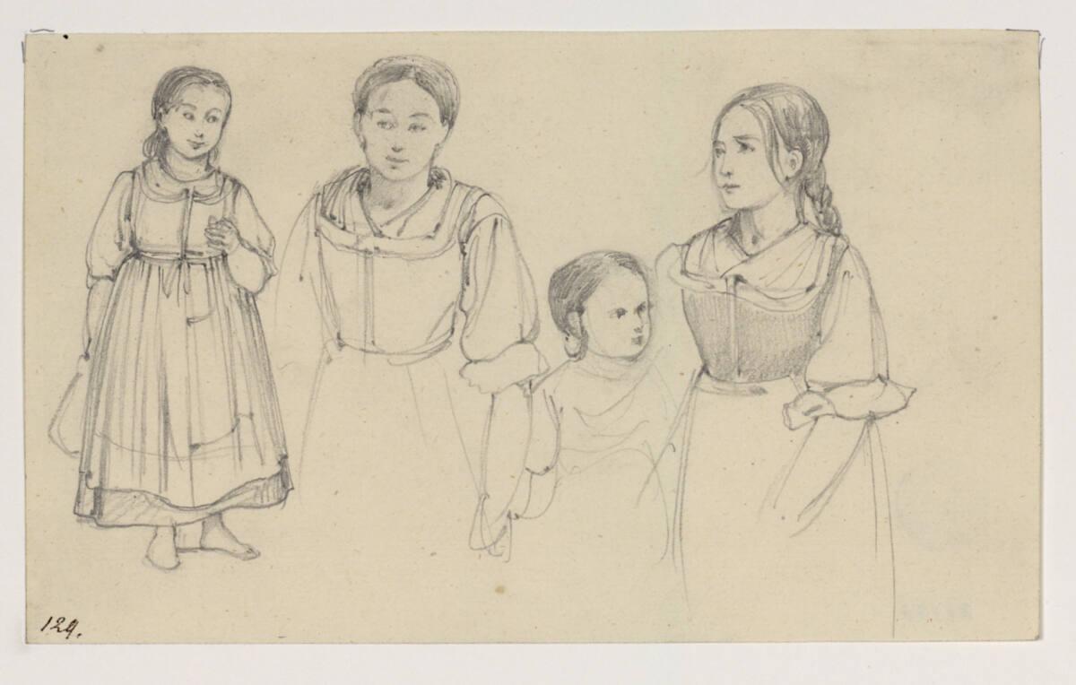 Thomas Ender, Trachtenstudien, Inv. Nr.: 37179