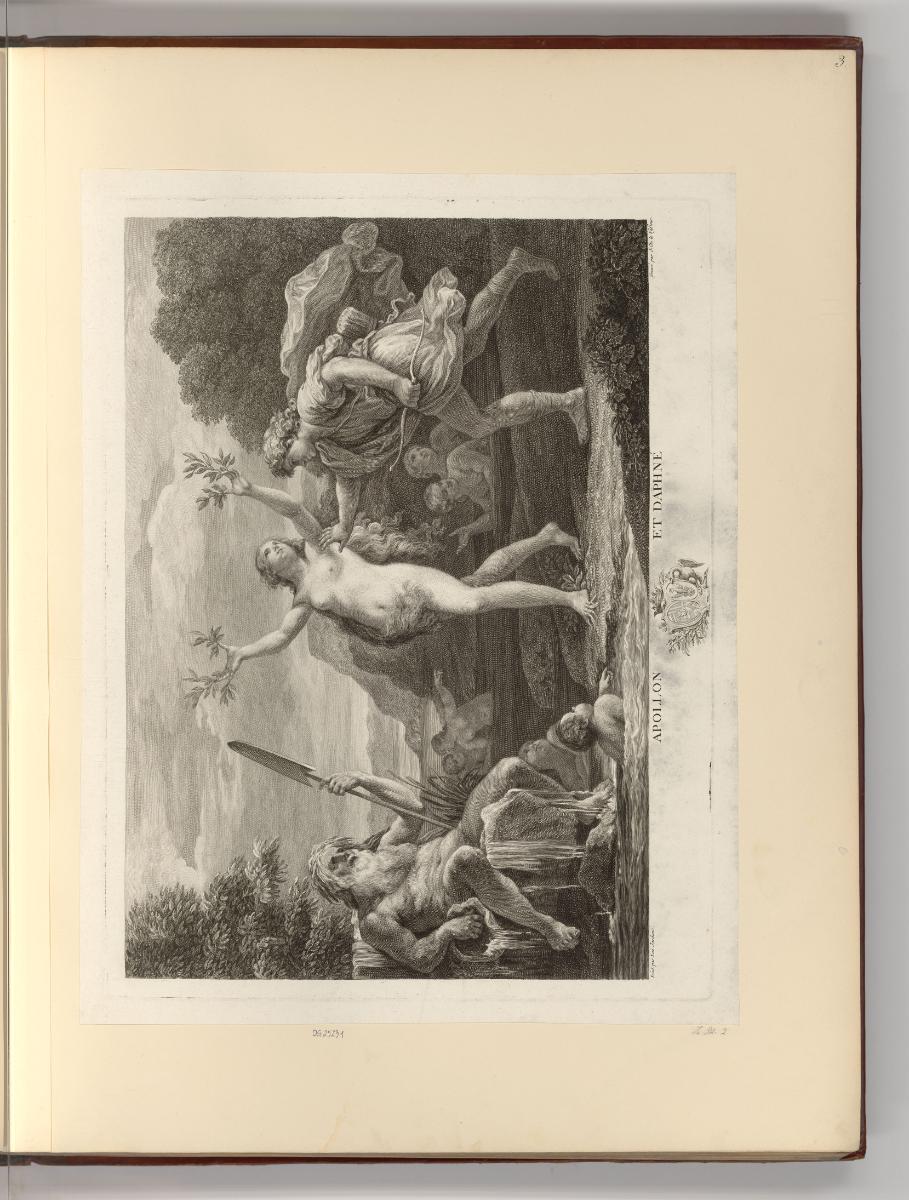 Französische Druckgrafiken des 18. und frühen 19. Jahrhunderts, Apollo und Daphne, Inv. Nr.: Fr…