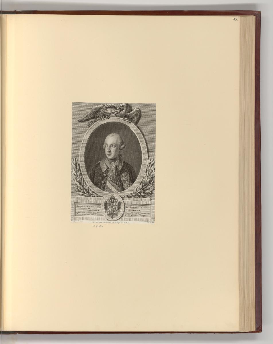 Französische Druckgrafiken des 18. und frühen 19. Jahrhunderts, Porträt Kaiser Joseph II., Inv.…