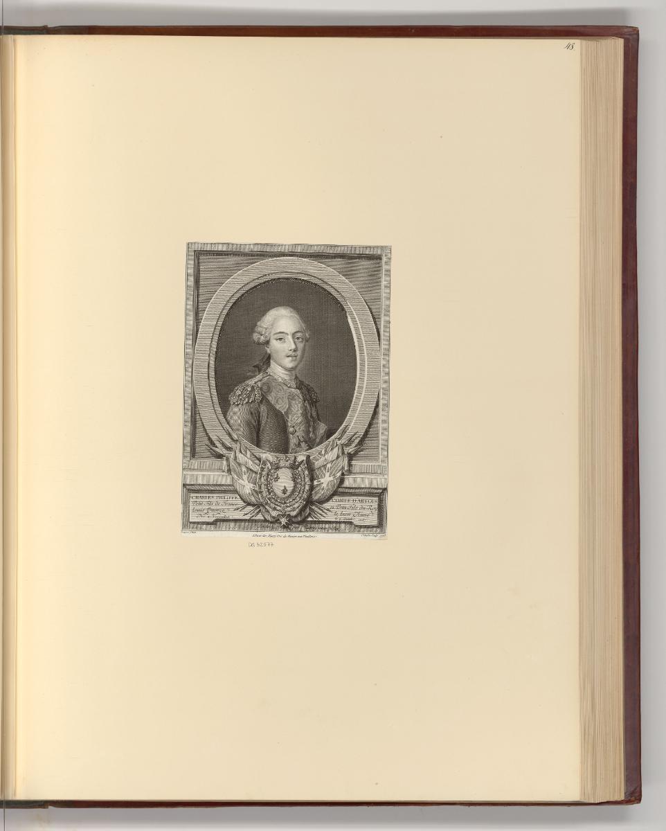 Französische Druckgrafiken des 18. und frühen 19. Jahrhunderts, Porträt Charles-Philippe de Fra…