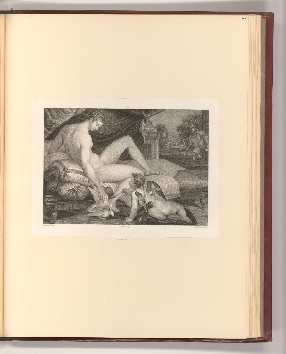 Französische Druckgrafiken des späten 18. und frühen 19. Jahrhunderts, Vénus et l'Amour, Inv. N…