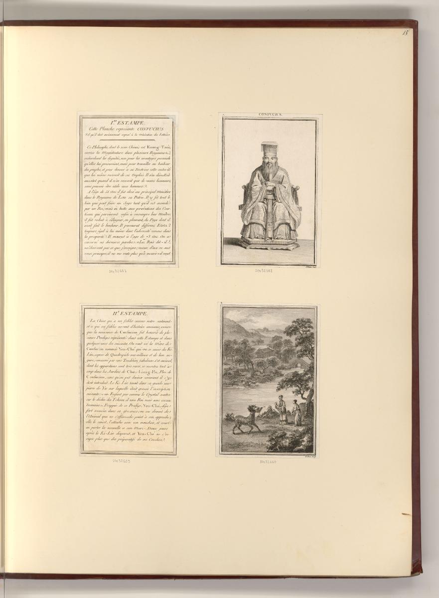 Französische Druckgrafiken des späten 18. und frühen 19. Jahrhunderts, Konfuzius; Chinesische L…