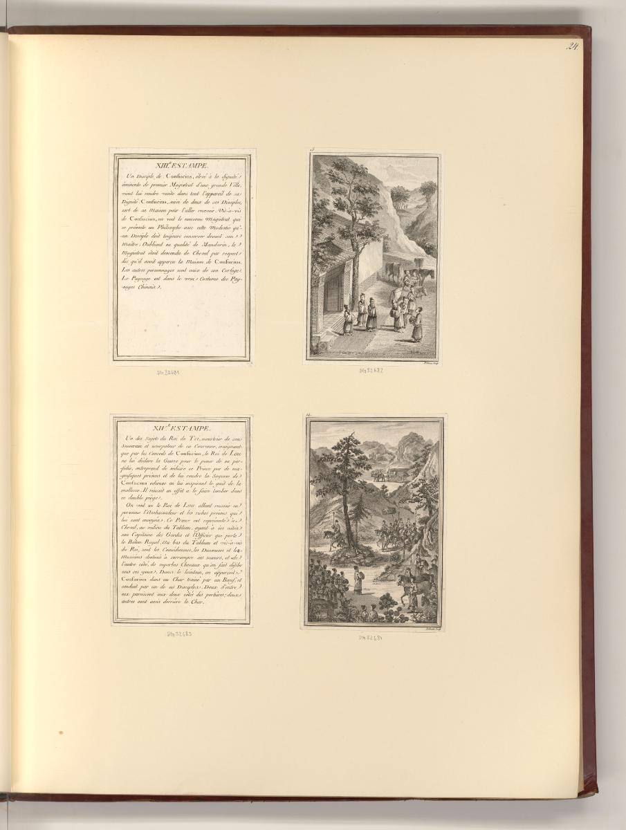 Französische Druckgrafiken des späten 18. und frühen 19. Jahrhunderts, Szene mit Reitern; Szene…