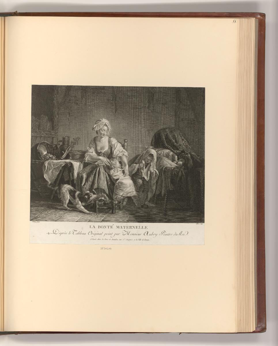 Französische Druckgrafiken des 18. und 19. Jahrhunderts, La Bonté maternelle, Inv. Nr.: Frankre…