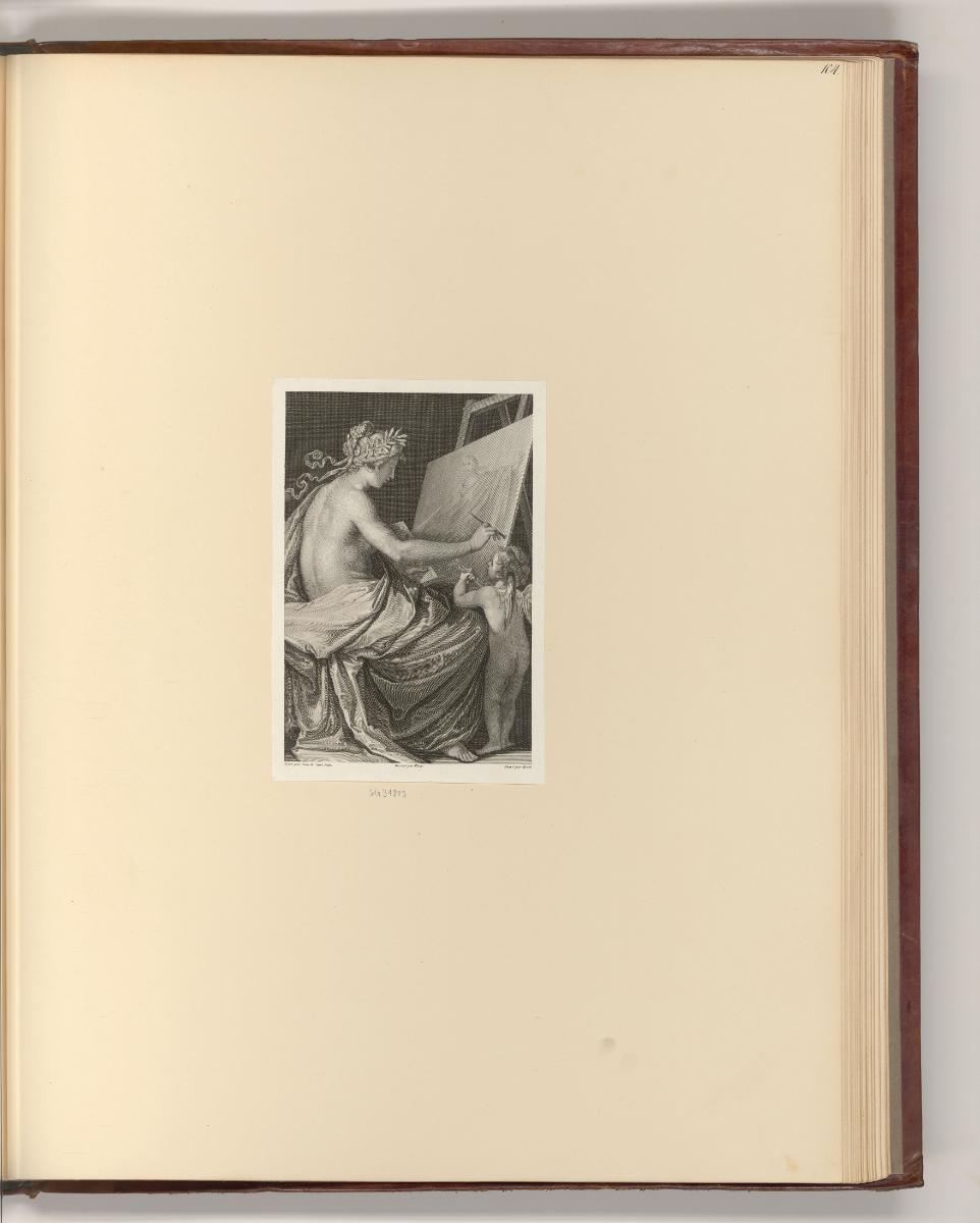 Französische Druckgrafiken des 18. und 19. Jahrhunderts, Personifikation der Malerei, Inv. Nr.:…