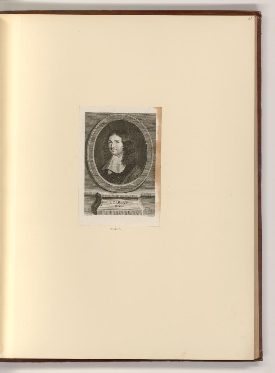 Französische Druckgrafiken des 18. und 19. Jahrhunderts, Porträt Jean-Baptiste Colbert, Inv. Nr…