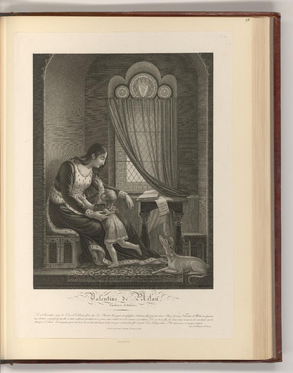 Französische Druckgrafiken des 18. und 19. Jahrhunderts, Valentine de Milan, Duchesse d'Orléans…